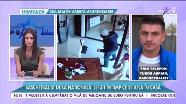 Adi Tudor, baschetbalist la echipa naţională a fost jefuit ziua &icirc;n amiaza mare &icirc;n propria locuinţă