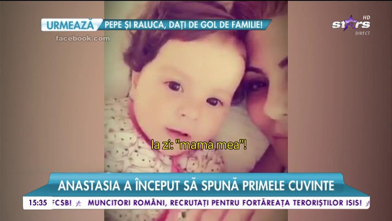Emilia Ghinescu, momente emoţionante cu fetiţa ei! Anastasia a &icirc;nceput să spună primele cuvinte