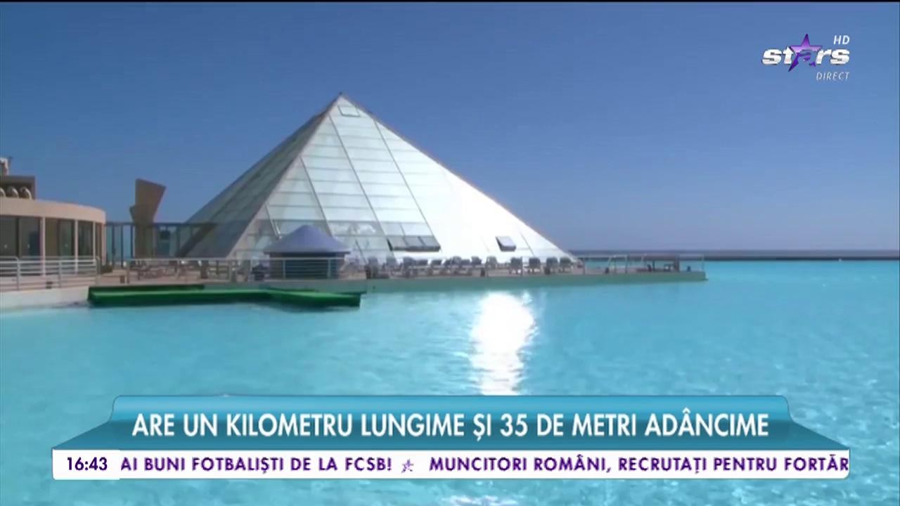 Cea mai mare piscină din lume! Are un kilometru lungime şi 35 de metri ad&acirc;ncime