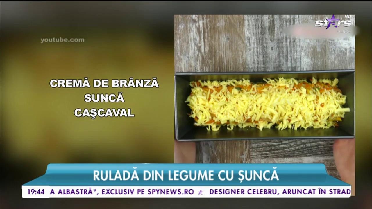 Imagini interzise pofticioşilor: ruladă din legume cu şuncă