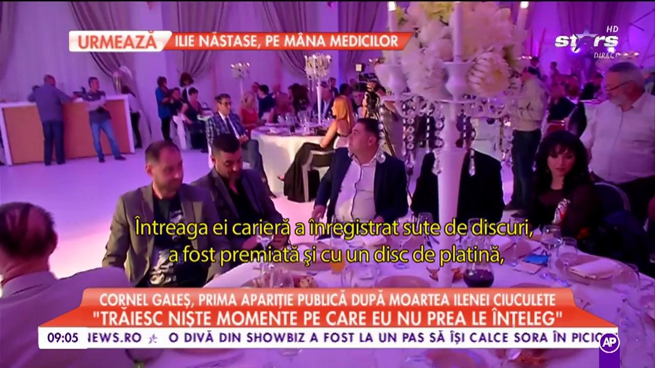Cornel Galeș, prima apariţie publică după moartea Ilenei Ciuculete: "Trăiesc nişte momente pe care eu nu prea le &icirc;nţeleg"