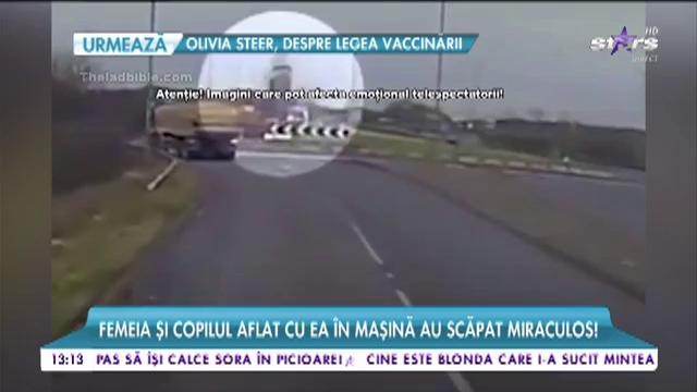 O mamă inconştientă, la un pas de tragedie! Șoferiţa, sub influenţa alcoolului, a provocat un accident teribil!