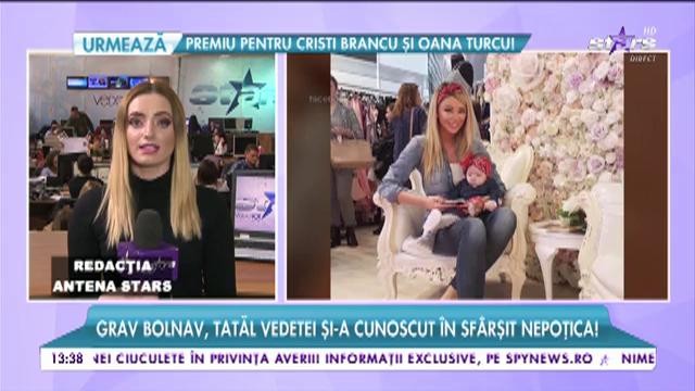 Clipe emoţionante &icirc;n familia Biancăi Drăguşanu! Grav bolnav, tatăl vedetei şi-a cunoscut &icirc;n sf&acirc;rşit nepoţica!