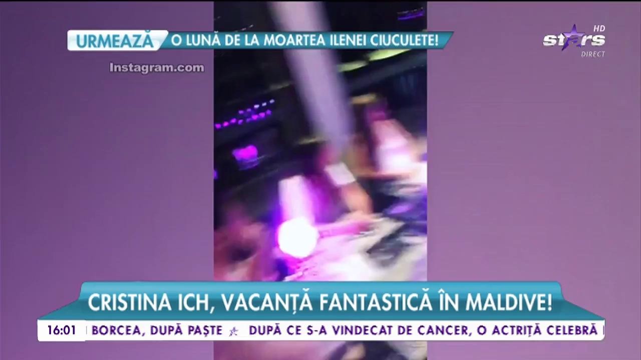 Cristina Ich, vacanţă fantastică &icirc;n Maldive!