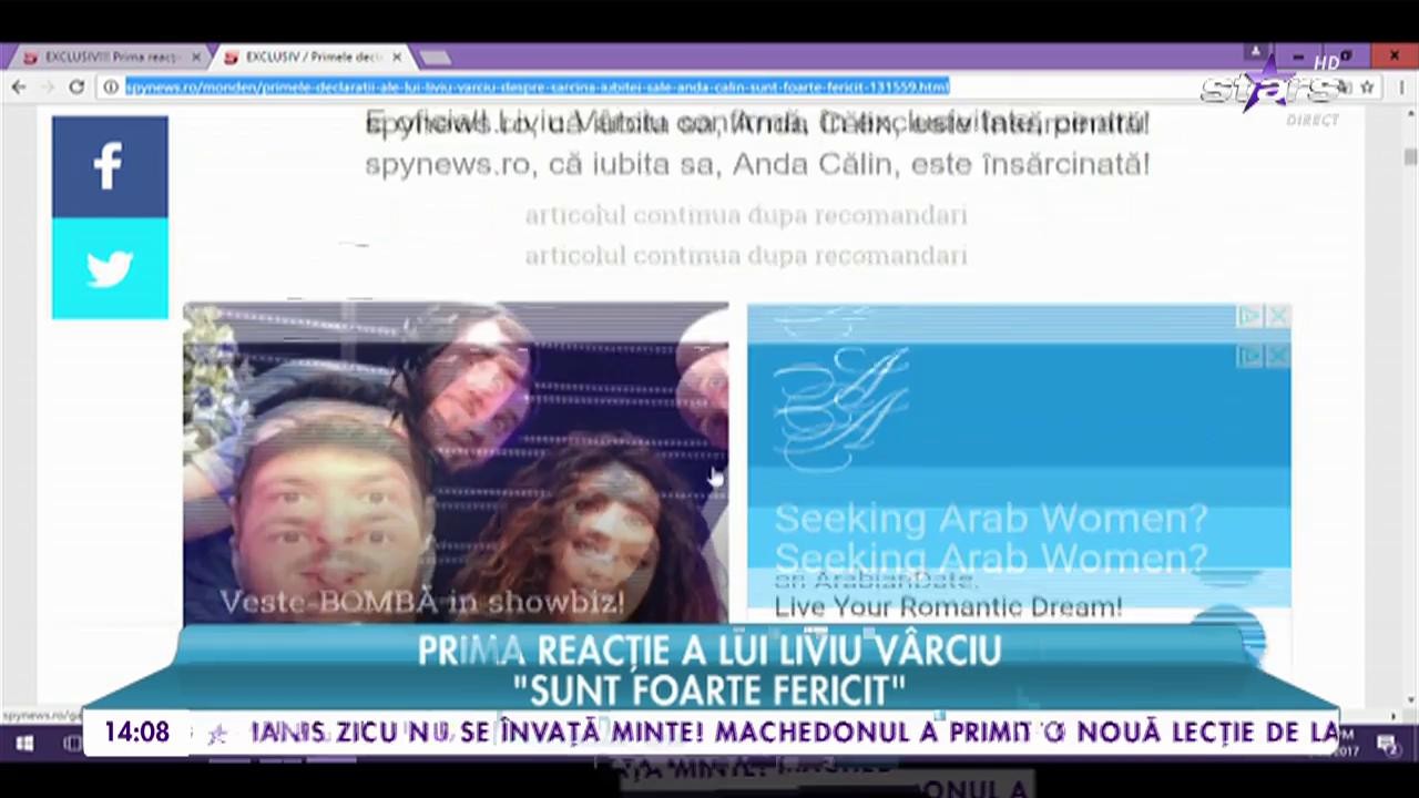 Liviu V&acirc;rciu confirmă că iubita sa, Anda Călin, este &icirc;nsărcinată!
