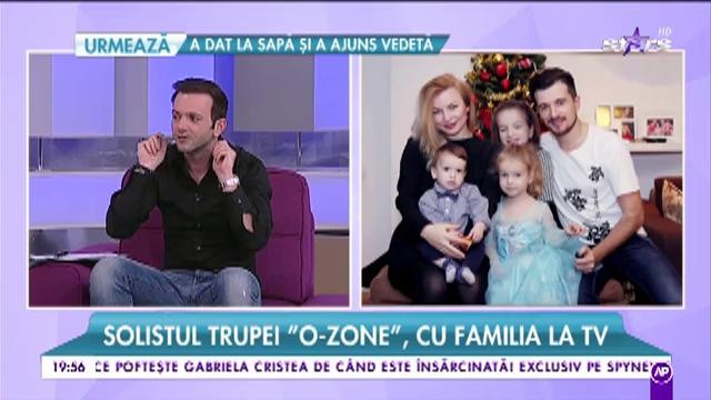 Radu, ex-O-zone, alături de familia lui la TV! Ce fete mari şi vorbăreţe are