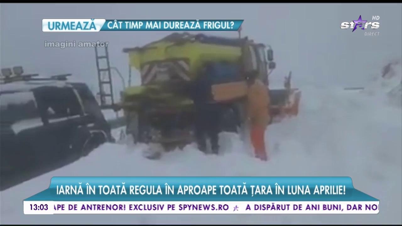 Iarnă &icirc;n toată regula &icirc;n aproape toată țara! Mai multe mașini blocate &icirc;n zăpadă