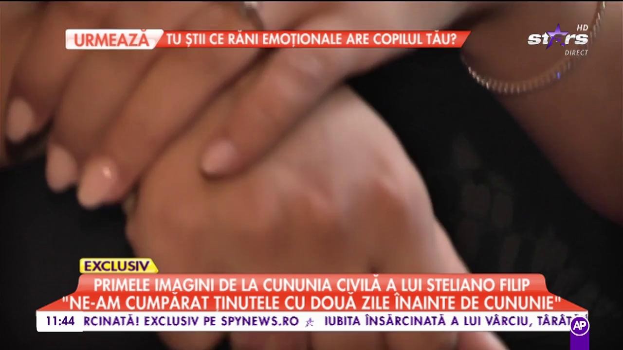 Primele imagini de la cununia civilă a lui Steliano Filip: &rdquo;Am pus totul la cale &icirc;ntr-o singură săptăm&acirc;nă&rdquo;