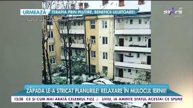 Vedetele, prinse de ninsoare &icirc;n vacanţă! Zăpada le-a stricat planurile! relaxare &icirc;n mijlocul iernii!