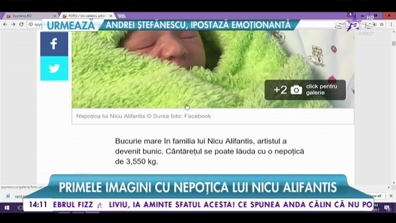 Nicu Alifantis a devenit bunic! Primele imagini cu nepoțica lui