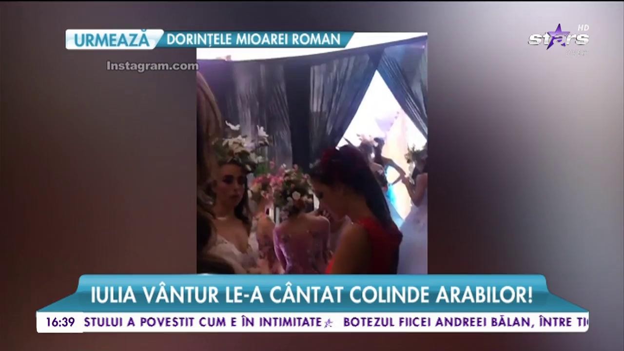 Iulia V&acirc;ntur le-a c&acirc;ntat colinde arabilor! Face ravagii &icirc;n Dubai!