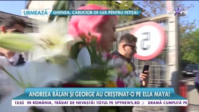 Andreea Bălan și George și-au botezat fetița! Tot ce nu s-a văzut p&acirc;nă acum de la marele eveniment!