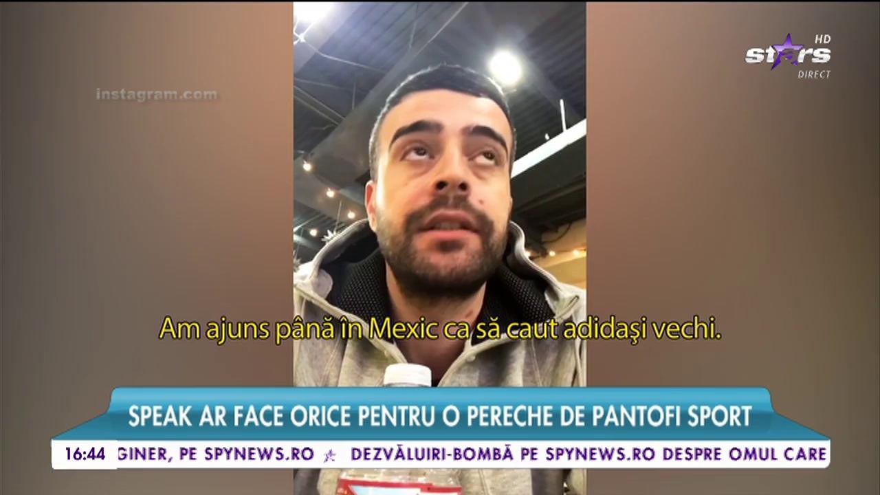 Speak ar face orice pentru o pereche de pantofi sport! C&acirc;ntăreţul a cutreierat toată America pentru &icirc;ncălţămintea visată!