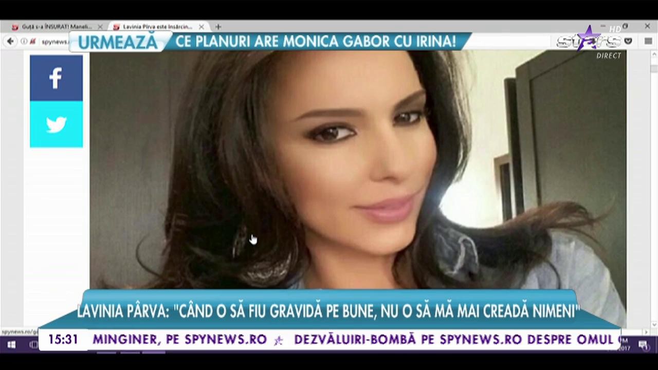 Știrea zilei: Lavinia P&acirc;rva este &icirc;nsărcinată? "C&acirc;nd o să fiu gravidă pe bune, nu o să mă mai creadă nimeni"