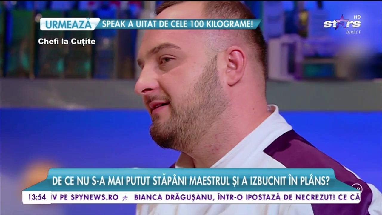 Cine și l-ar fi putut &icirc;nchipui pe chef Scărlătescu &icirc;n lacrimi? De ce nu s-a putut stăp&acirc;nii maestrul!