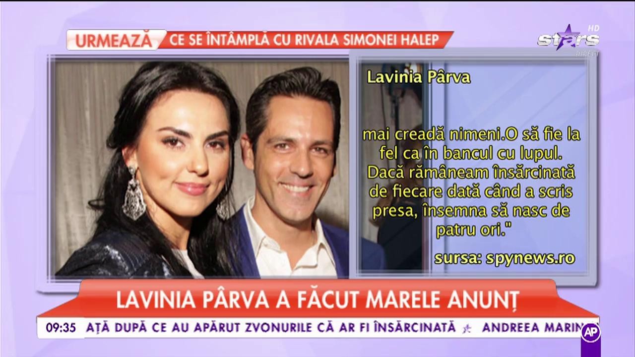 Lavinia P&acirc;rva a făcut marele anunţ! Ce spune iubita lui Ştefan Bănică jr. despre sarcină