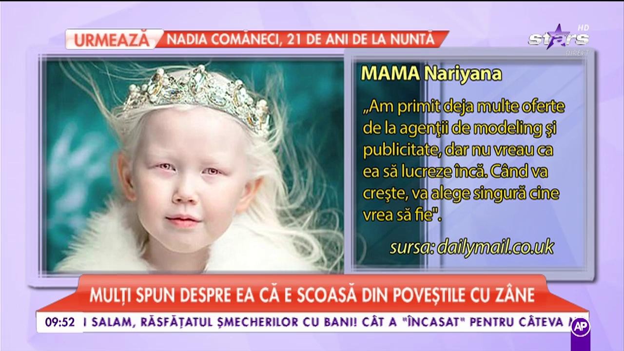 "Albă ca Zăpada" există! O fetiţă de numai opt ani a devenit unul dintre cele mai dorite fotomodele din lume!