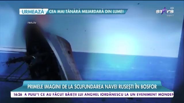 Primele imagini de la scufundarea navei ruseşti &icirc;n Bosfor! Nava care a plecat din Rom&acirc;nia cu 8000 de oi nu a fost avariată