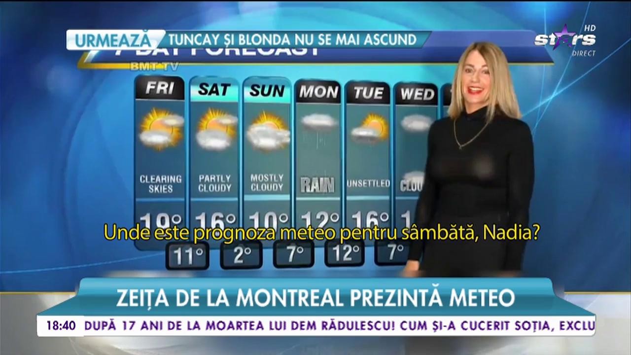 Nadia Comăneci, &icirc;n platoul știrilor! Zeița de la Montreal prezintă meteo!