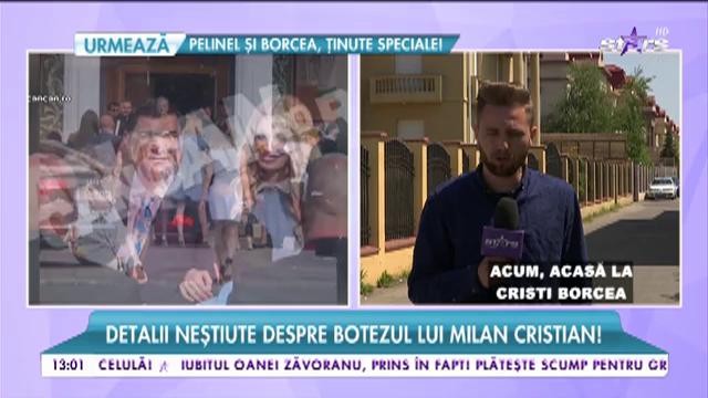 Detalii neștiute despre botezul lui Milan Cristian!