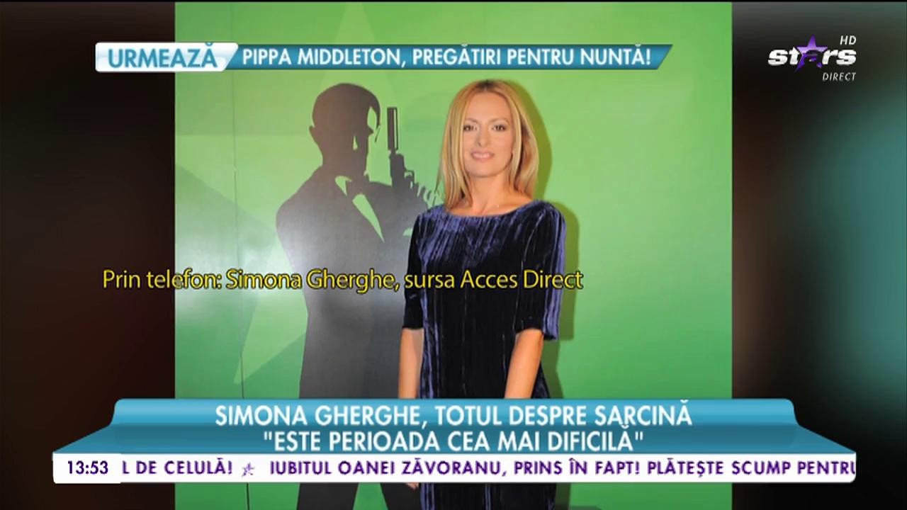Simona Gherghe, totul despre sarcină