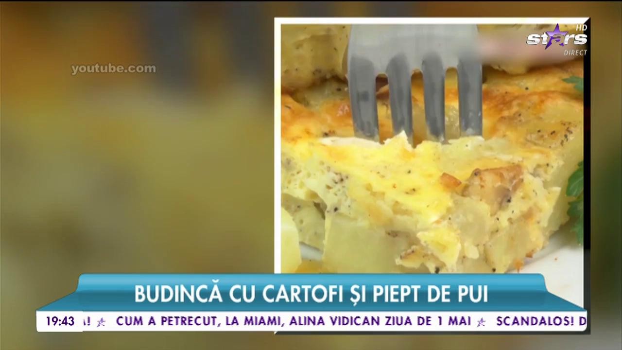 Rețetă: Budincă cu cartofi și piept de pui!
