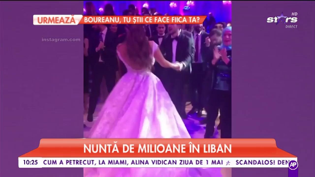Nuntă ca-n poveşti &icirc;ntr-o familie de libanezi. Tortul a costat o avere
