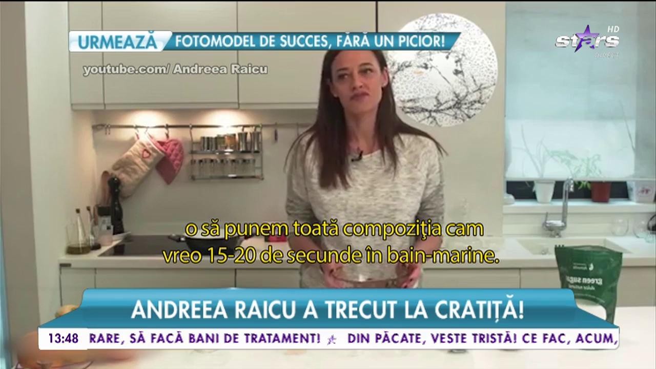 Andreea Raicu a trecut la cratiţă! Ne pregăteşte ciocolată raw cu fructe de pădure