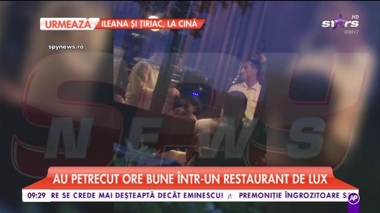 Ileana Lazariuc şi Ion Ion Ţiriac, surprinşi &icirc;n timp ce luau cina &icirc;n oraş
