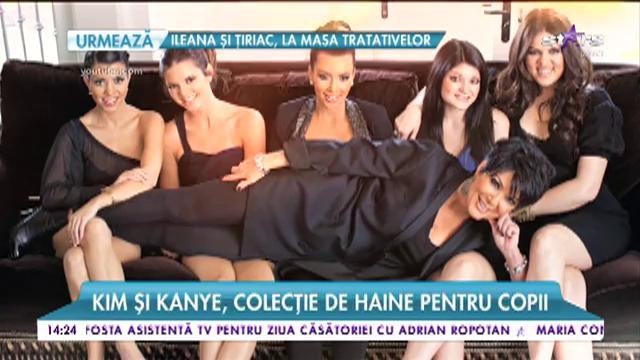 Visul lor a devenit realitate! Kim şi Kanye, colecţie de haine pentru copii