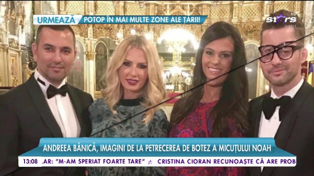 Andreea Bănică, imagini de la petrecerea de botez a micuţului Noah