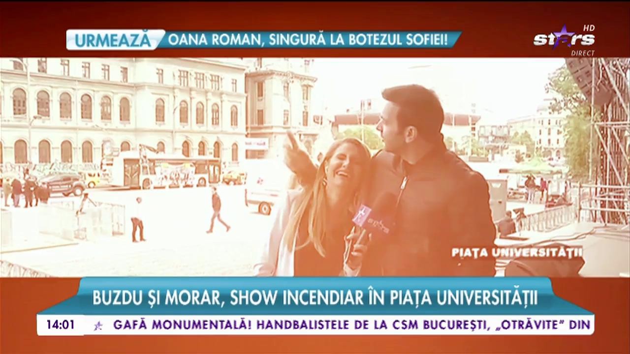 Buzdu şi Morar, show incendiar &icirc;n Piaţa Universităţii