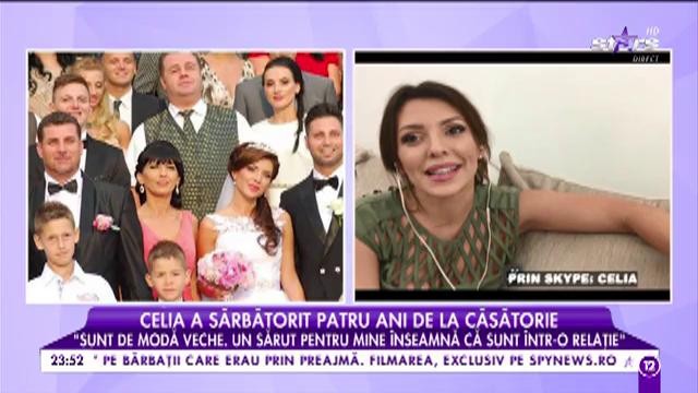 Celia a sărbătorit patru ani de la căsătorie: &rdquo;Sunt de modă veche. Un sărut pentru mine &icirc;nseamnă o relație&rdquo;