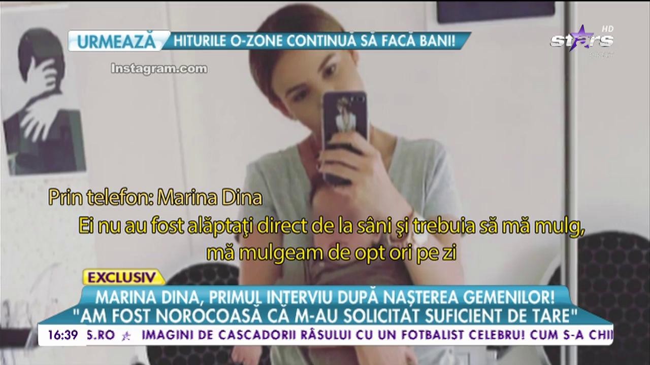 Marina Dina, primul interviu după nașterea gemenilor! "E greu și frumos &icirc;n același timp!"