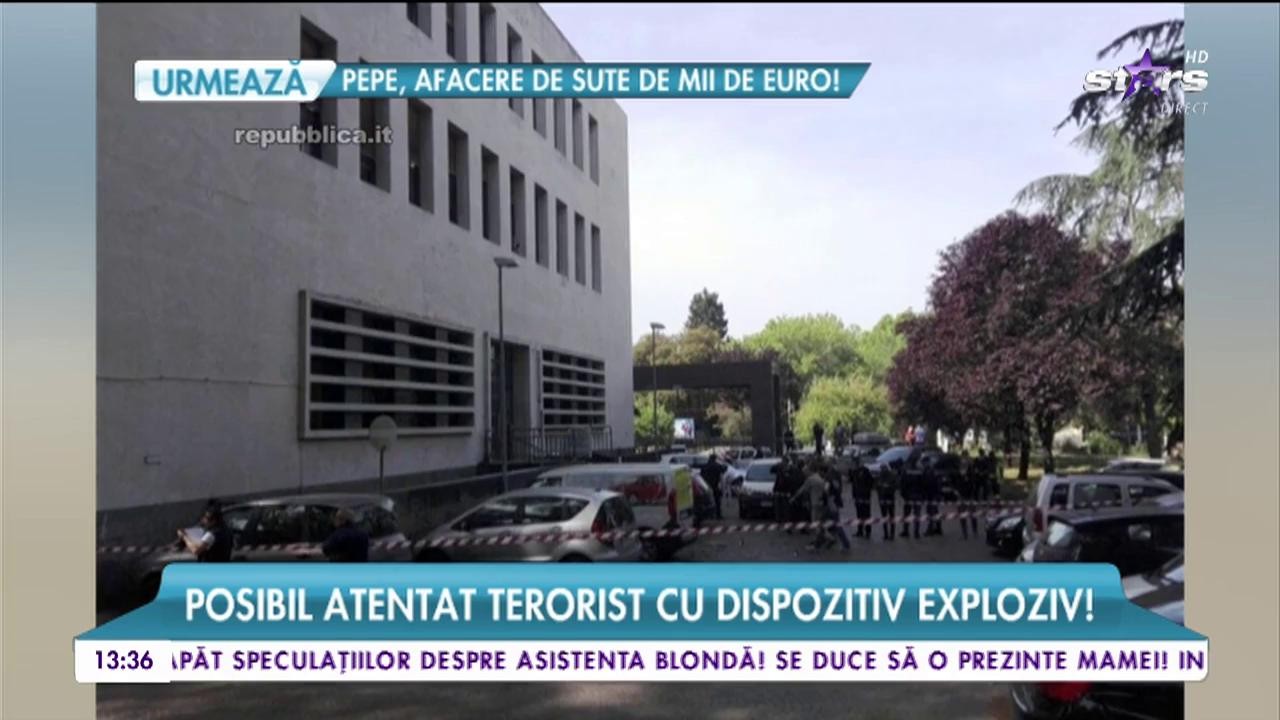 Explozie &icirc;n apropierea sediului ONU din Roma! Posibil atentat terorist cu dispozitiv exploziv!