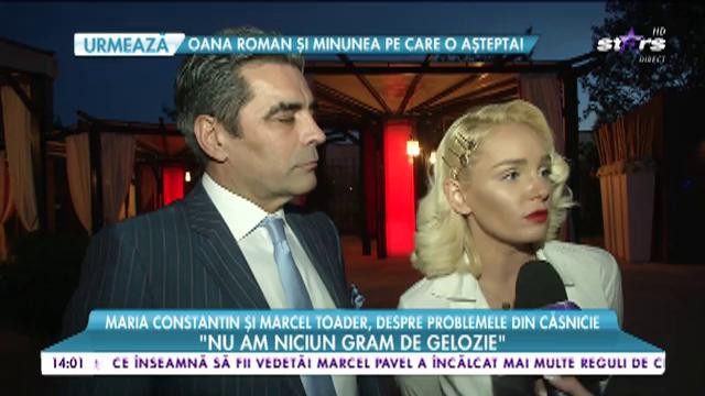 Maria Constantin şi Marcel Toader, despre problemele din căsnicie: "Știu că bărbaţii o admiră, iar asta mă face m&acirc;ndru"