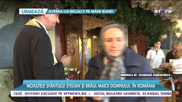 Zi de pelerinaj pentru credincioşi, la Catedrala din Voluntari. La fel ca anul trecut, au fost aduse moaştele Sf&acirc;ntului Stelian şi Br&acirc;ul Maicii Domnului