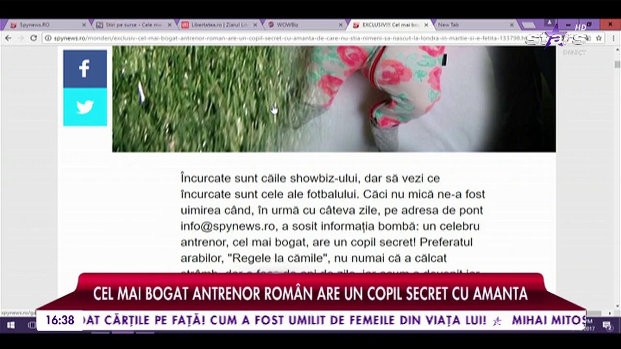 Cel mai bogat antrenor rom&acirc;n are un copil secret cu amanta de care nu știa nimeni!