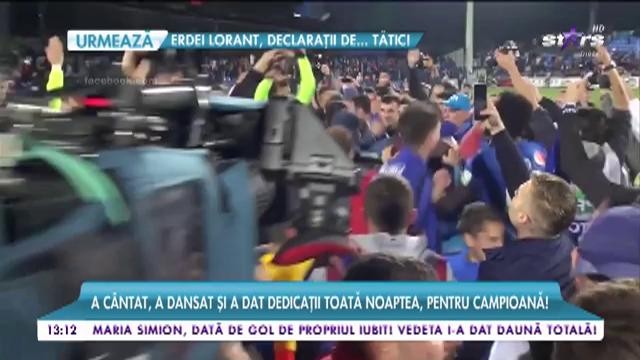 Imagini inedite cu Gheorghe Hagi! Cum a sărbătorit victoria... pe mese!