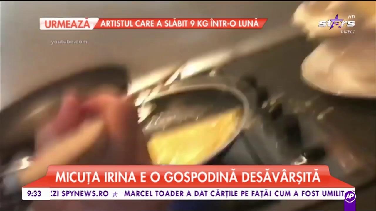 Irina Columbeanu, o gospodină desăv&acirc;rşită! Fetiţa Monicăi Gabor a intrat &icirc;n bucătărie şi a pregătit clătite
