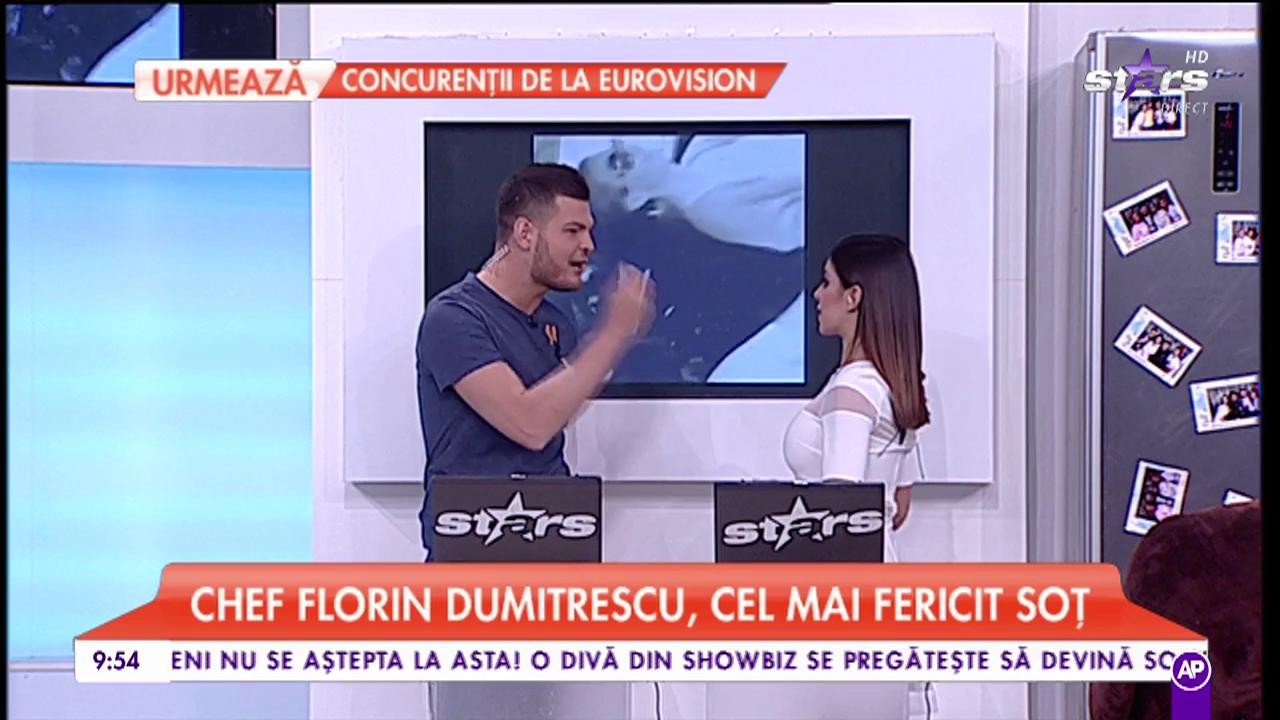Chef Florin Dumitrescu &icirc;i declară dragostea soţiei, ori de c&acirc;te ori are ocazia