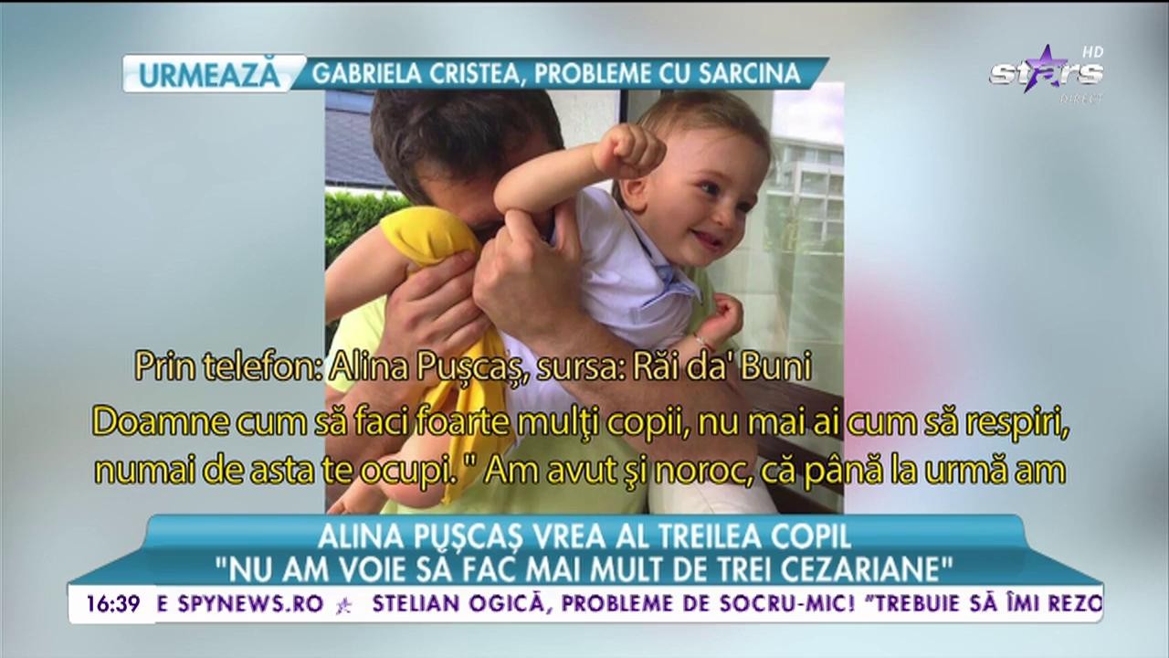 Alina Puşcaş vrea al treilea copil,  dar medicii i-au interzis să răm&acirc;nă &icirc;nsărcinată!