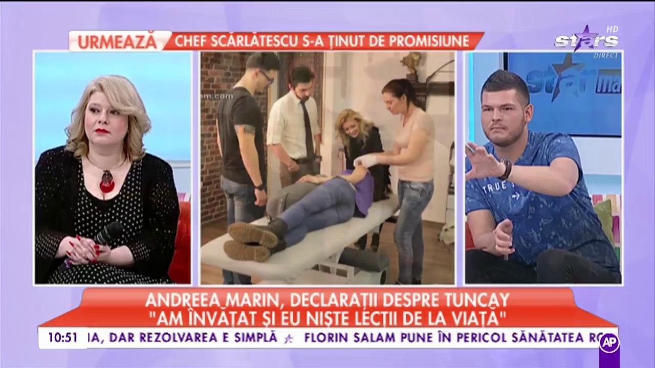 Andreea Marin a reacţionat după ce Tuncay a fost văzut cu asistenta blondă