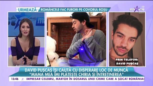 David Puşcaş &icirc;şi caută cu disperare loc de muncă! Ce vedetă &icirc;l ajută să-şi c&acirc;ştige existenţa