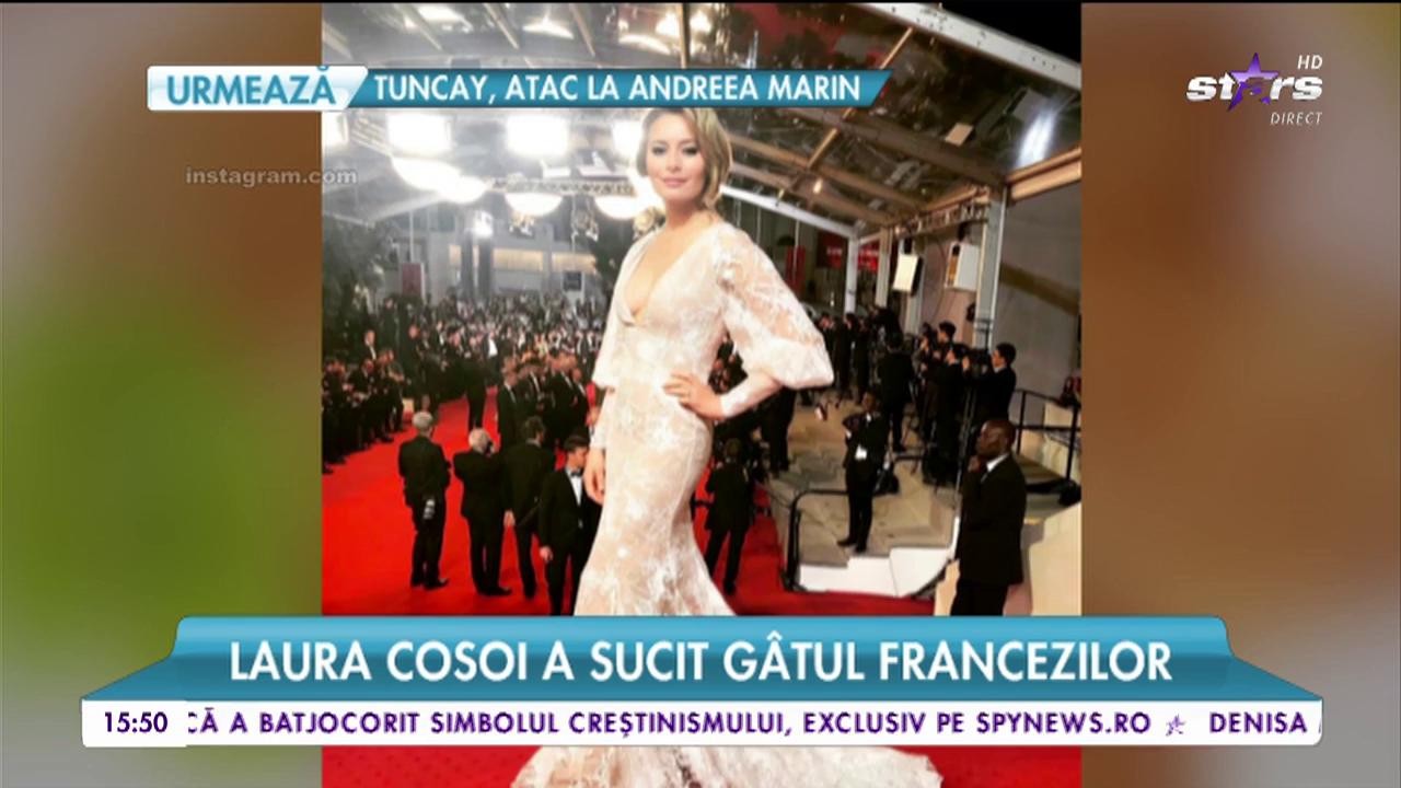 Divele rom&acirc;nce fac ravagii la Festivalul de la Cannes! Cum s-au afişat Laura Cosoi şi Andreea Raicu pe covorul roşu