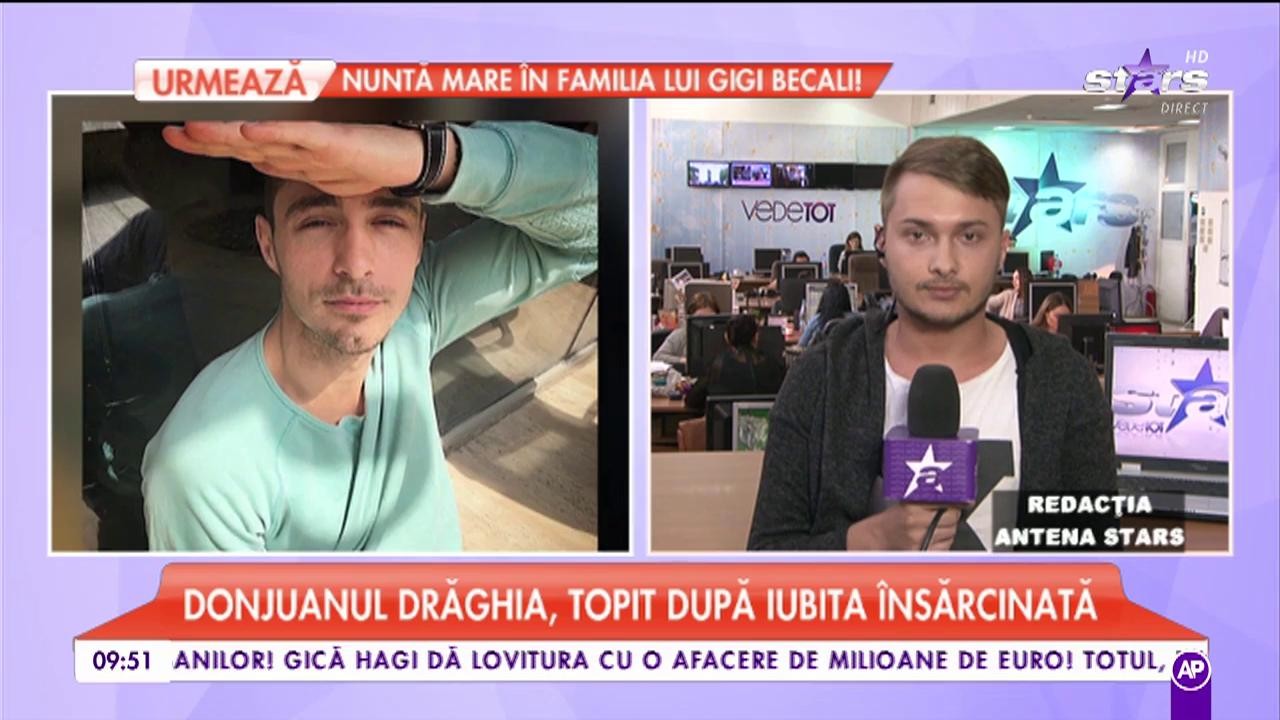 Vladimir Drăghia, topit după iubita &icirc;nsărcinată