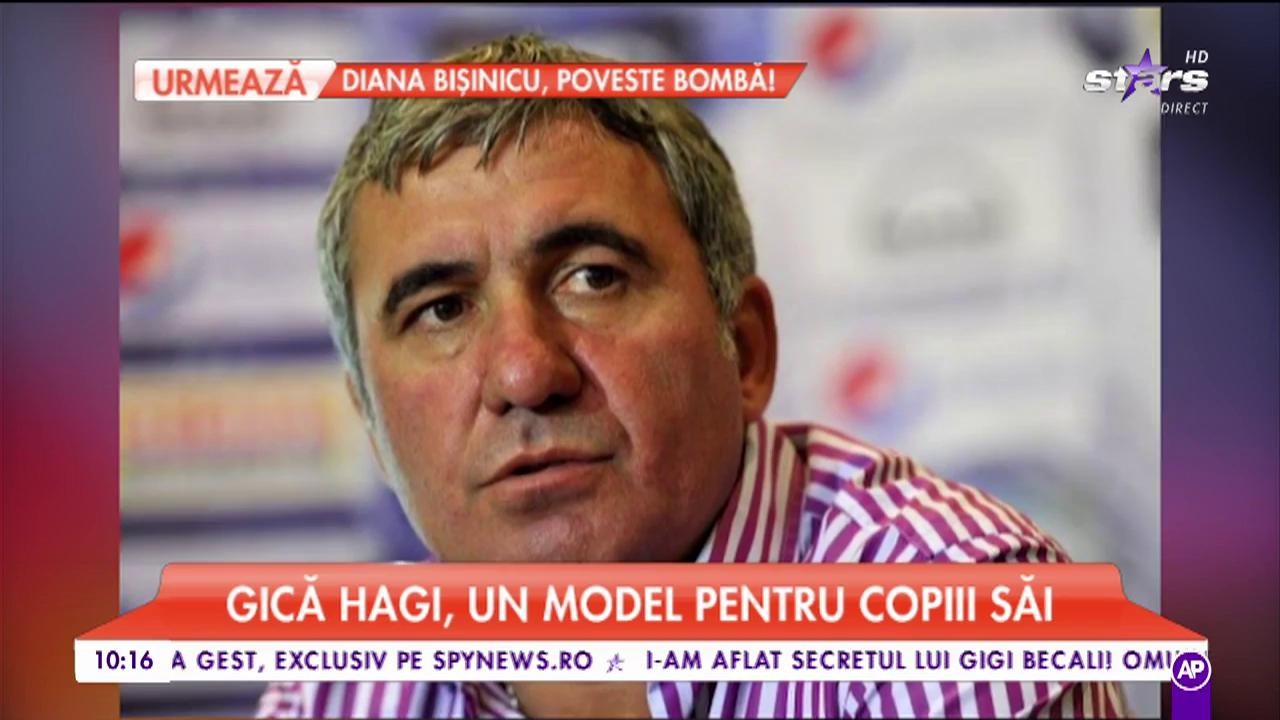 Gheorghe Hagi, un model pentru copiii săi!