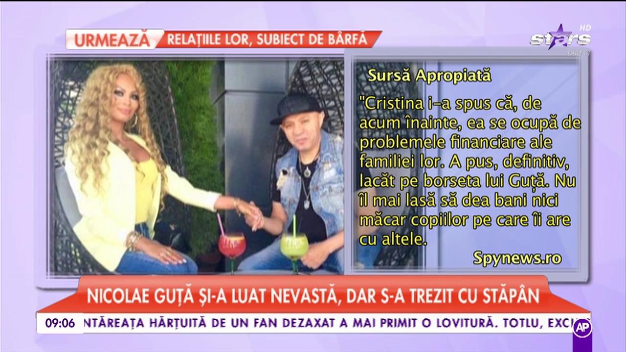Nicolae Guță și-a luat nevastă, dar s-a trezit cu stăp&acirc;n!