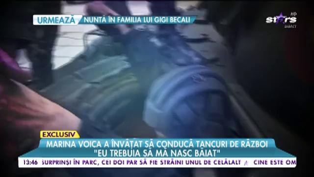 Marina Voica, provocarea vieţii ei! Artista a &icirc;nvăţat să conducă tancuri de război
