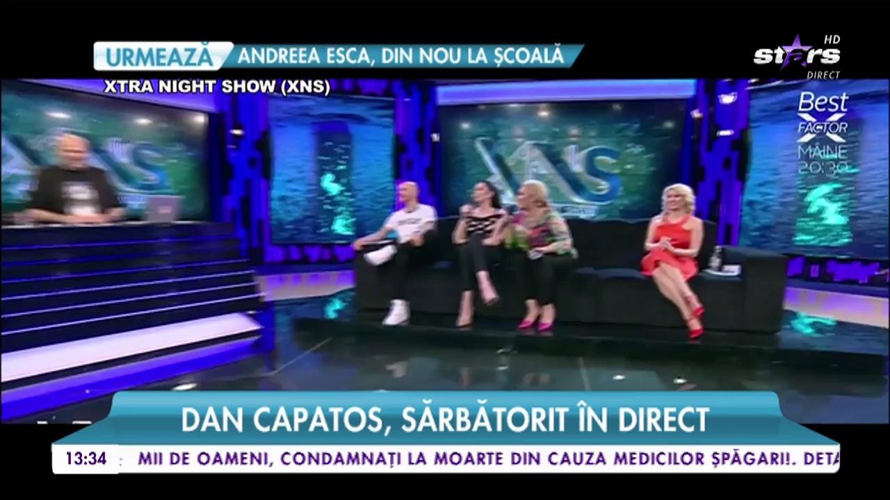 Dan Capatos, sărbătorit &icirc;n direct! Colegii i-au făcut surprize la miezul nopții!